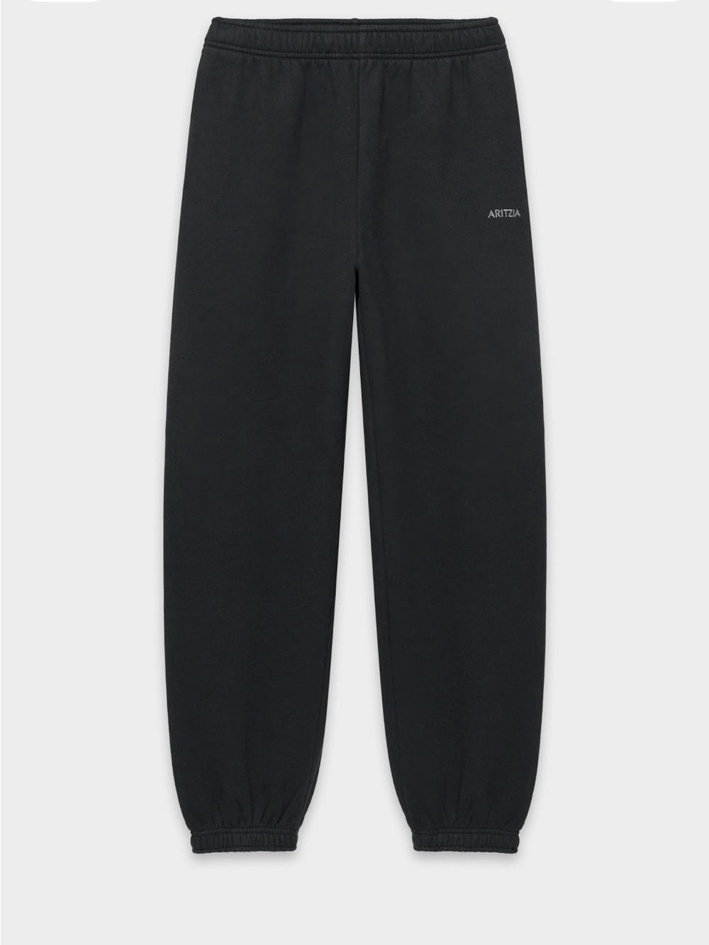 Aritzia Black Sweatfleece Joggers